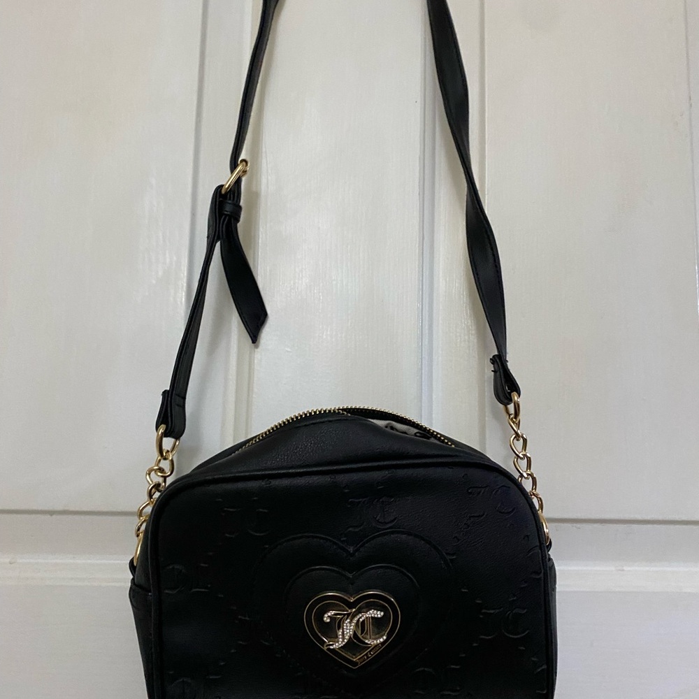 Juicy Couture Black Heart Crossbody Bag